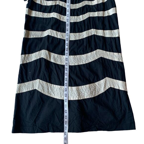 Matty M Women's Black and White Scalloped Dress Size Large - Picture 4 of 7